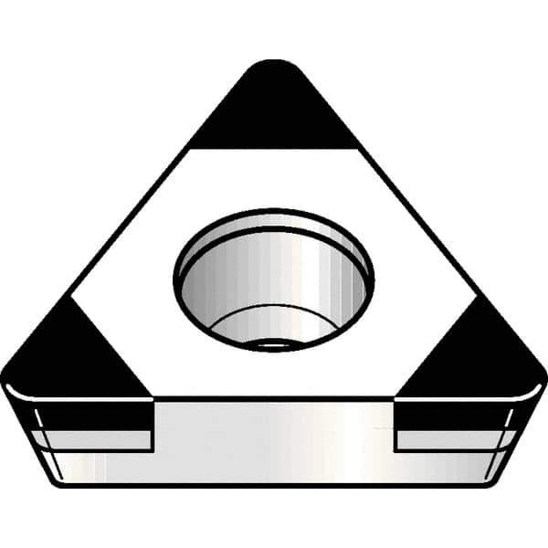 Kennametal - TPGW32.52 MT Grade KBH20 PCBN Turning Insert - Nano-Composite Finish, 60° Triangle, 3/8" Inscr Circle, 5/32" Thick, 1/32" Corner Radius - All Tool & Supply