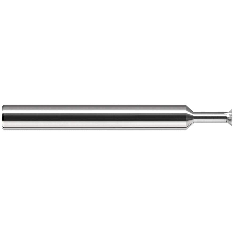 Back Chamfers; Cutter Head Diameter (Decimal Inch): 0.2100; Included Angle: 90; Number of Flutes: 5; Chamfer Width (Decimal Inch): 0.037; Back Chamfer Material: Solid Carbide; Overall Length (Inch): 2-1/2; Neck Diameter (Decimal Inch): 0.1300; Shank Diame