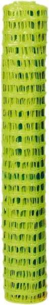 Tenax - 50' Long x 4' High, Fluorescent Yellow Green Temporary Warning Barrier Fence - 2" x 2" Mesh - All Tool & Supply