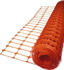 Tenax - 50' Long x 4' High, Orange Temporary Warning Barrier Fence - 3-1/2" x 1-1/2" Mesh - All Tool & Supply