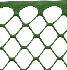 Tenax - 50' Long x 4' High, Green Temporary Warning Barrier Fence - 1-1/2" x 1-1/2" Mesh - All Tool & Supply