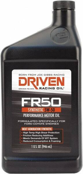 Joe Gibbs Driven Racing Oil - 1 Quart Synthetic Engine Oil - Grade 5W-50 - All Tool & Supply