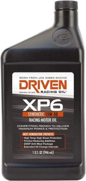 Joe Gibbs Driven Racing Oil - 1 Quart Synthetic Racing Oil - Grade 15W-50 - All Tool & Supply