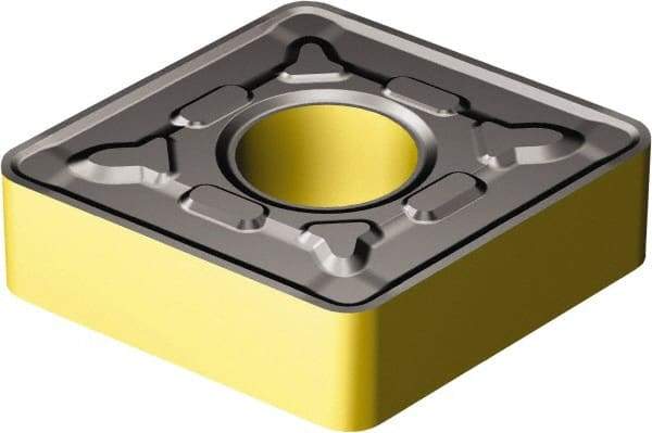 Sandvik Coromant - CNMG644 MRR Grade 2220 Carbide Turning Insert - TiCN/AI2O3/TiN Finish, 80° Diamond, 3/4" Inscr Circle, 1/4" Thick, 1/16" Corner Radius - All Tool & Supply