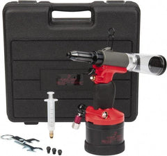 PRO-SOURCE - 3/32, 1/8, 5/32 & 3/16" Capacity, Air Riveter - 4 CFM, 15mm Long Stroke, 1/4 NPT Inlet - All Tool & Supply