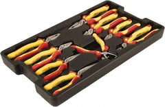 Wiha - 9 Piece Insulated Pliers, Cutters & Molded Tray Hand Tool Set - Comes in Box - All Tool & Supply