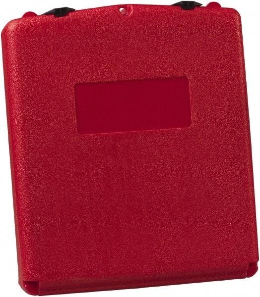 Justrite - 1 Piece Red Document Holders-Certificate/Document - 15-3/4" High x 13.3" Wide - All Tool & Supply