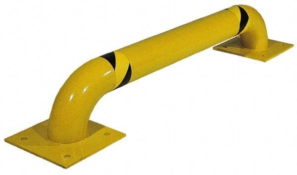 Vestil - 36" Long x 16" High, Steel Rack Guard - Low Profile, 4-1/2" Pipe - All Tool & Supply