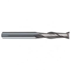 12mm Dia. x 150mm Overall Length 2-Flute Square End Solid Carbide SE End Mill-Round Shank-Center Cut-Uncoated - All Tool & Supply