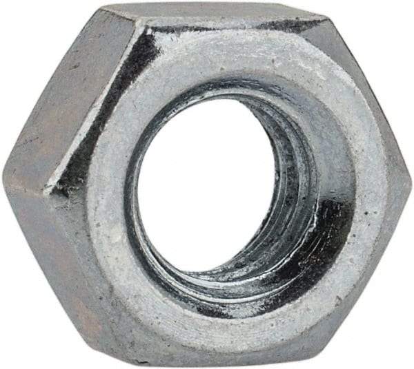 Value Collection - M6x1.00 Metric Coarse Steel Right Hand Hex Nut - 10mm Across Flats, 5mm High, Hot Dipped Galvanized Finish - All Tool & Supply