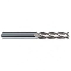 10mm Dia. x 100mm Overall Length 4-Flute Square End Solid Carbide SE End Mill-Round Shank-Center Cut-Uncoated - All Tool & Supply