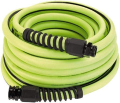 Legacy - 100' Long Water Hose - 5/8" Diam, 3/4" GHT, Hybrid Polymer, 165 psi, All Season, Green - All Tool & Supply