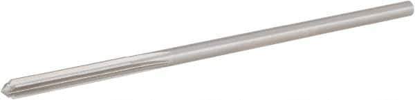 Hertel - 7/32" High Speed Steel 6 Flute Chucking Reamer - Straight Flute, 0.2075" Straight Shank, 1-1/4" Flute Length, 5" OAL - All Tool & Supply