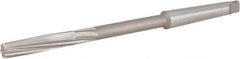 Hertel - 1/2" High Speed Steel 6 Flute Chucking Reamer - Spiral Flute, 1MT Morse Taper Shank, 2" Flute Length, 8" OAL - All Tool & Supply