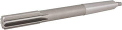 Hertel - 31/32" High Speed Steel 8 Flute Chucking Reamer - Straight Flute, 3MT Morse Taper Shank, 2-5/8" Flute Length, 10" OAL - All Tool & Supply