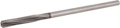 Hertel - Letter E High Speed Steel 6 Flute Chucking Reamer - Spiral Flute, 0.2405" Straight Shank, 1-1/2" Flute Length, 6" OAL - All Tool & Supply