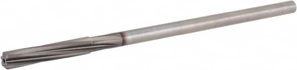 Chucking Reamer: 9/32″ Dia, 6″ OAL, 1-1/2″ Flute Length, Straight Shank, High Speed Steel 6 Flute, RH