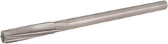 Hertel - 13/32" High Speed Steel 6 Flute Chucking Reamer - Spiral Flute, 0.3105" Straight Shank, 1-3/4" Flute Length, 7" OAL - All Tool & Supply