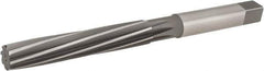 Hertel - 11/16" Diam, Straight Shank, 3.88" Flute, Hand Reamer - Spiral Flute, 7-3/4" OAL, Left Hand Spiral, Right Hand Cut, 8 Flutes, High Speed Steel - All Tool & Supply