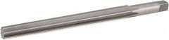 Hertel - #10 Pin, 0.7216" Diam, 0.5799" Small End, 5/8" Diam Straight Shank, 6-13/16" Flute, Taper Pin Reamer - All Tool & Supply