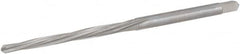 Hertel - #4/0 Pin, 0.1142" Diam, 0.0869" Small End, 1/8" Diam Straight Shank, 1-5/16" Flute, Taper Pin Reamer - All Tool & Supply