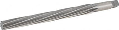 Hertel - #10 Pin, 0.7216" Diam, 0.5799" Small End, 5/8" Diam Straight Shank, 6-13/16" Flute, Taper Pin Reamer - All Tool & Supply