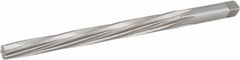 Hertel - #8 Pin, 0.505" Diam, 0.3971" Small End, 7/16" Diam Straight Shank, 5-3/16" Flute, Taper Pin Reamer - All Tool & Supply