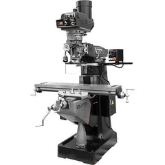 Jet - 9" Table Width x 49" Table Length, Electronic Variable Speed Control, 3 Phase Knee Milling Machine - R8 Spindle Taper, 3 hp - All Tool & Supply