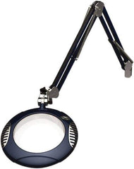 O.C. White - 43 Inch, Spring Suspension, Clamp on, LED, Spectre Blue, Magnifying Task Light - 8 Watt, 7.5 and 15 Volt, 2x Magnification, 5-1/4 Inch Wide, 7-1/2 Inch Long - All Tool & Supply