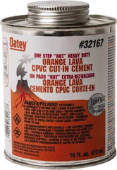 Oatey - 16 oz All-Purpose Medium Bodied Cement - Orange, Use with PVC & CPVC - All Tool & Supply