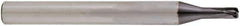 Niagara Cutter - 1/8", 4 Flute, Single End, Solid Carbide, 0.03" Corner Radius End Mill - 2-1/2" OAL, 20° Helix, Right Hand Flute, 1/8" LOC, Right Hand Cut, 3/8" Extended Reach - All Tool & Supply