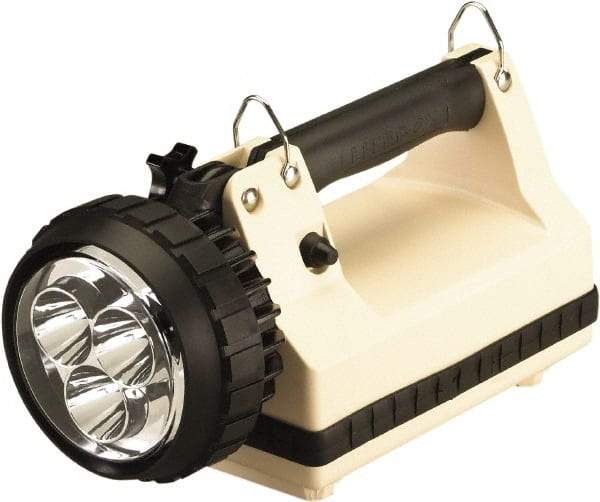 Streamlight - White LED Bulb, 540 Lumens, Spotlight/Lantern Flashlight - Beige Plastic Body, 1 6V Battery Included - All Tool & Supply