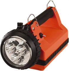 Streamlight - White LED Bulb, 540 Lumens, Spotlight/Lantern Flashlight - Orange Plastic Body, 1 6V Battery Included - All Tool & Supply