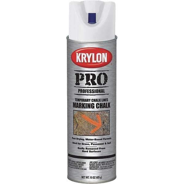 Krylon - 15 fl oz White Marking Chalk - Solvent Base Formula - All Tool & Supply