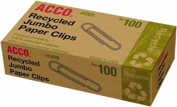 ACCO - 4-1/2" Wide Paper Fastener - Silver - All Tool & Supply