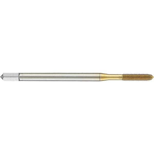 Guhring - M3.5x0.60 Metric 6HX D5/D6 Thread Limit Modified Bottoming Thread Forming Tap - High Speed Steel, TiN Finish, 56mm OAL, 20mm Thread Length, Right Hand Thread, Series 921 - All Tool & Supply