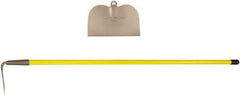 Ampco - 5" High x 8" Wide Square Aluminum Hoe - 55" Long Fiberglass Straight Handle - All Tool & Supply