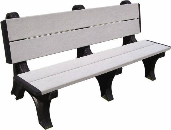 Vestil - 4' Long x 28" Wide, Recycled Plastic Bench Seat - All Tool & Supply