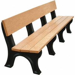 Vestil - 8' Long x 26-1/4" Wide, Recycled Plastic Bench Seat - All Tool & Supply