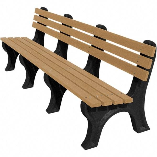 Vestil - 8' Long x 26-1/4" Wide, Recycled Plastic Bench Seat - All Tool & Supply