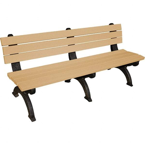 Vestil - 6' Long x 29" Wide, Recycled Plastic Bench Seat - All Tool & Supply