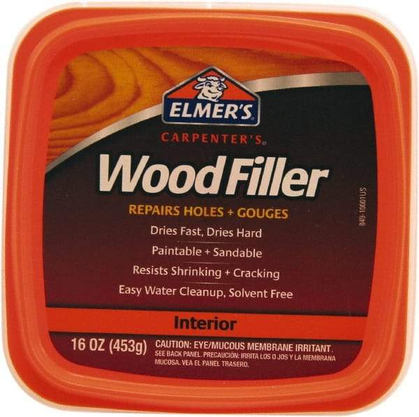 Elmer's - 1 Pt Jar Wood Filler - White - All Tool & Supply