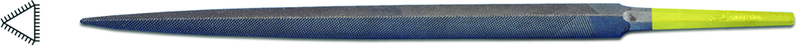 8" INOX Three-Square File, Cut 0 - All Tool & Supply