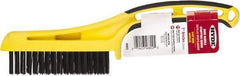 Hyde Tools - Wire Surface Preparation Brush - 1-1/4" Bristle Length, 3/4" Wide, Plastic Overmold Handle - All Tool & Supply