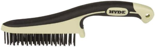 Hyde Tools - Steel Surface Preparation Wire Brush - 1" Bristle Length, 5" Wide - All Tool & Supply