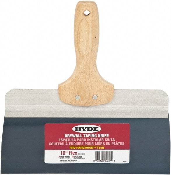 Hyde Tools - 10" Wide Flexible Blade Steel Joint Knife - Flexible, Hardwood Handle - All Tool & Supply