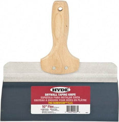 Hyde Tools - 10" Wide Flexible Blade Steel Joint Knife - Flexible, Hardwood Handle - All Tool & Supply