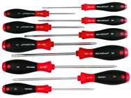 10 Piece - SoftFinish® Cushion Grip Screwdriver Set - #30290 - Includes: Slotted 3.0 - 6.5; Phillips #0 -2 and Square #1 - 3 - All Tool & Supply