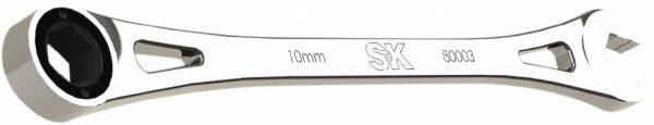 SK - 10mm 6 Point Combination Wrench - 7-3/4" OAL, Steel, Full Polish Finish - All Tool & Supply