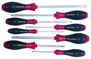 8 Piece - SoftFinish® Cushion Grip Screwdriver Set - #30298 - Includes: Slotted 3.0 - 8.0mm Phillips #1 - 3 - All Tool & Supply